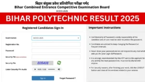 Bihar Polytechnic Result 2025: DCECE Cut Off Marks, Merit List Link