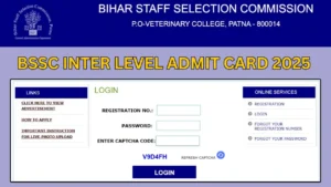 BSSC Inter Level Admit Card 2025 – Check Exam Date