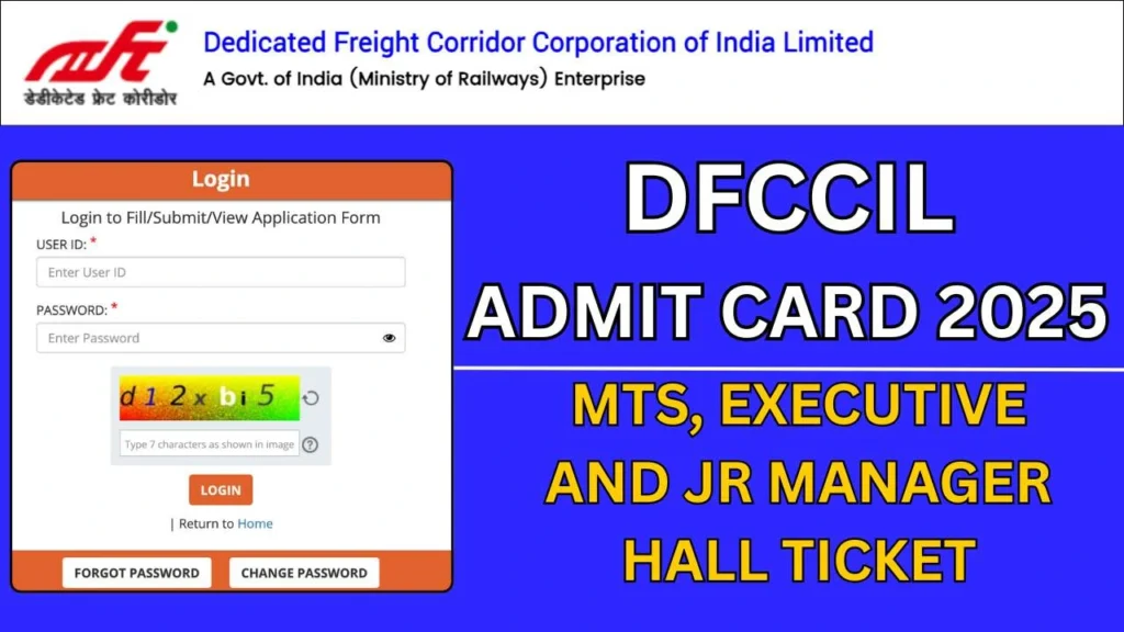 DFCCIL Admit Card 2025
